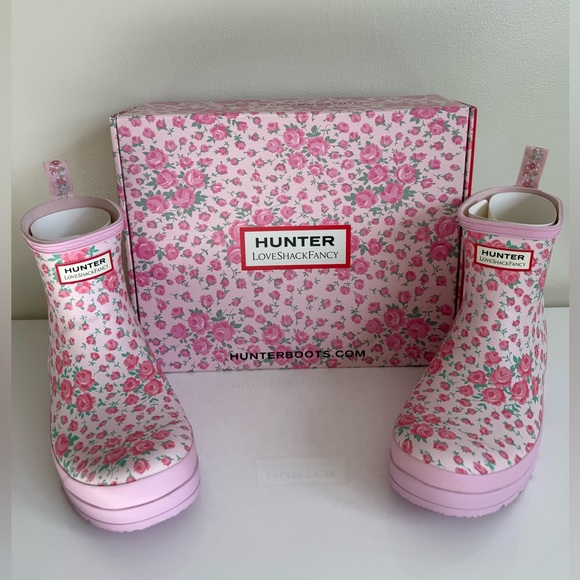 Hunter Shoes - Hunter x LoveShackFancy Pink Floral Rain Boots
